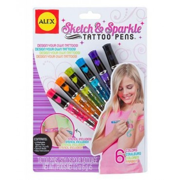 Alex Toys Sketch And Sparkle Tattoo Pens