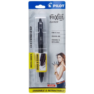 Pilot Frixion Clicker Roller Pen Black