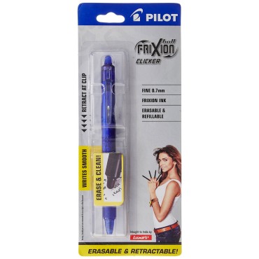 Pilot Frixion Clicker Roller Pen Blue