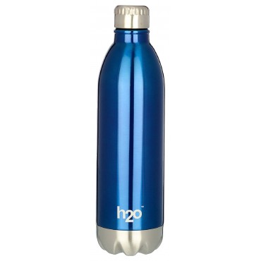 H2O Stainless Steel Sipper Water Bottle 1000ml SB521