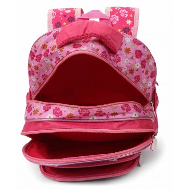 Peppa Pig Floral School Bag 14 inch Pink