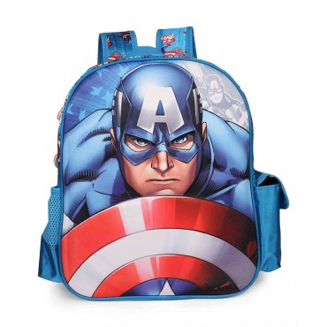 Captain America Blue EVA School Bag 14 inch