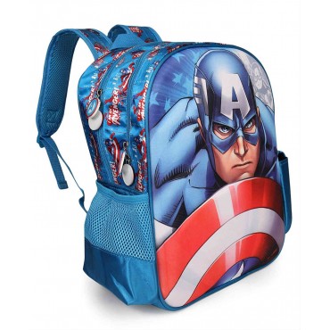 Captain America Blue EVA School Bag 14 inch