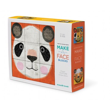 Crocodile Creek Make A Face Mix & Match Block Puzzle