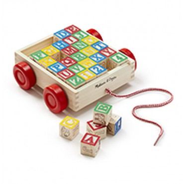 Melissa & Doug Classic ABC Block Cart