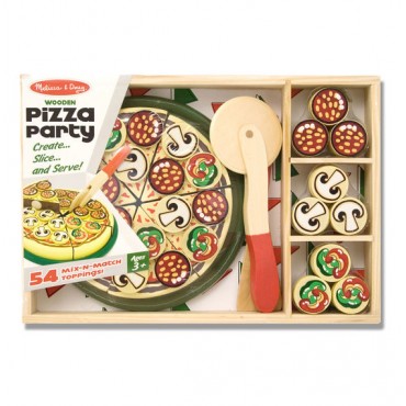 Melissa & Doug Pizza Party Wooden Play Food