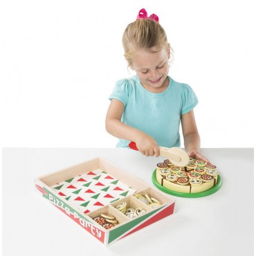 Melissa & Doug Pizza Party Wooden Play Food