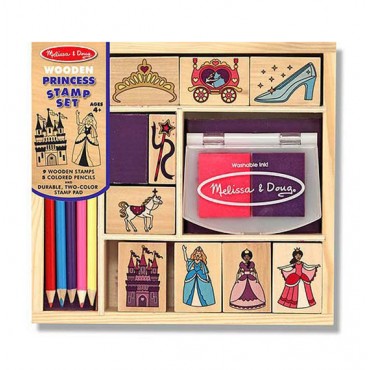 Melissa & Doug Wooden Stamp Set Princesses