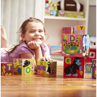 Melissa & Doug Alphabet Nesting and Stacking Blocks