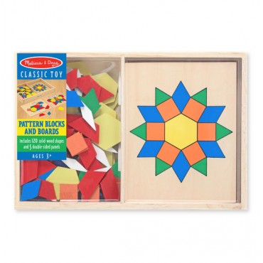 Melissa & doug pattern blocks and store boards classic toy