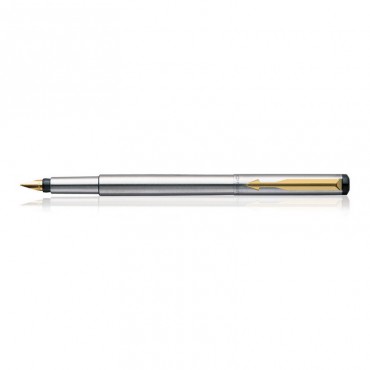 Parker Vector Stainless Steel (Gold Nib)GT Fountain Pen