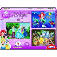 Frank Disney Princess 3 in 1 (3  x  48 Pcs)